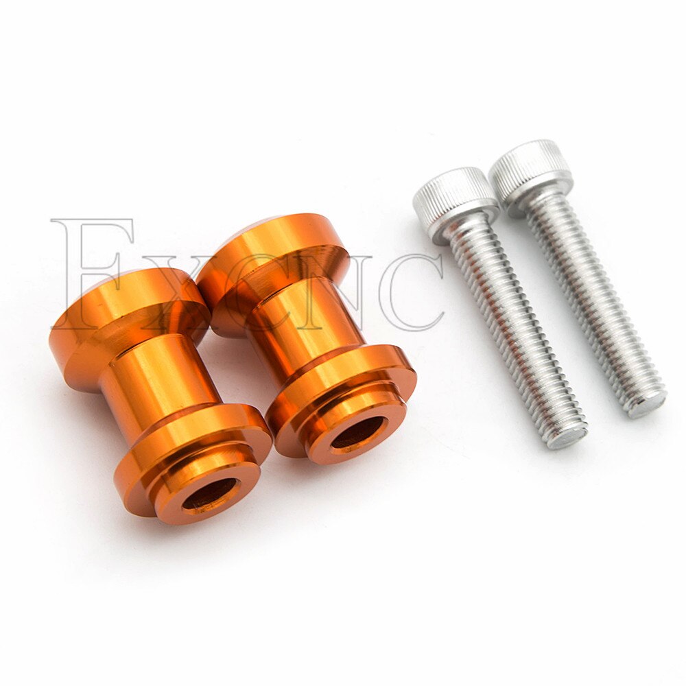 8Mm Voor Ktm Duke 690 1190 RC8 Super Duke 990R Cnc Motorfiets Achterbrug Swingarm Spoelen Stand Schroef Voor daytona 675 Street Triple: Orange
