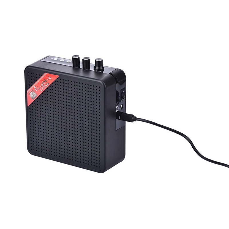 Mini 5W 9V Battery Powered Amp Home Audio Amplifier Speaker for Acoustic/ Electric Guitar Ukulele High-Sensitivity Speaker