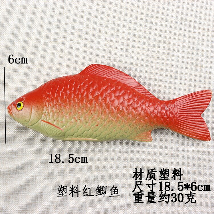 Alimentos artificiales de imitación de pescado, decoración de nevera, escuela, restaurante, materiales de enseñanza, fotos de estudiantes, 1 ud.