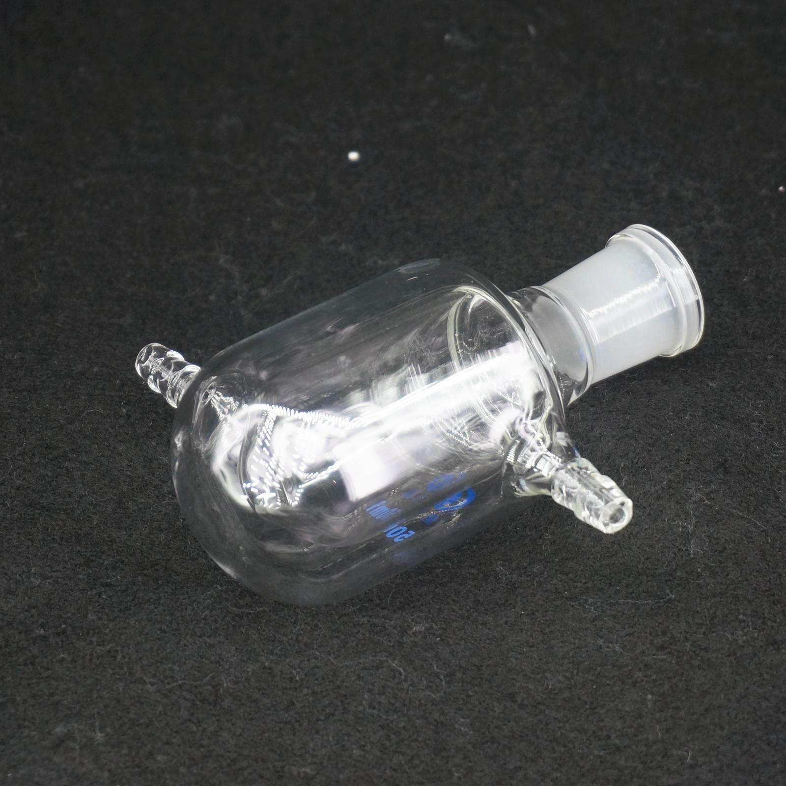 50ml Laboratory Jacketed Glass Double Layer Flask Reactor bottle lab kit tool