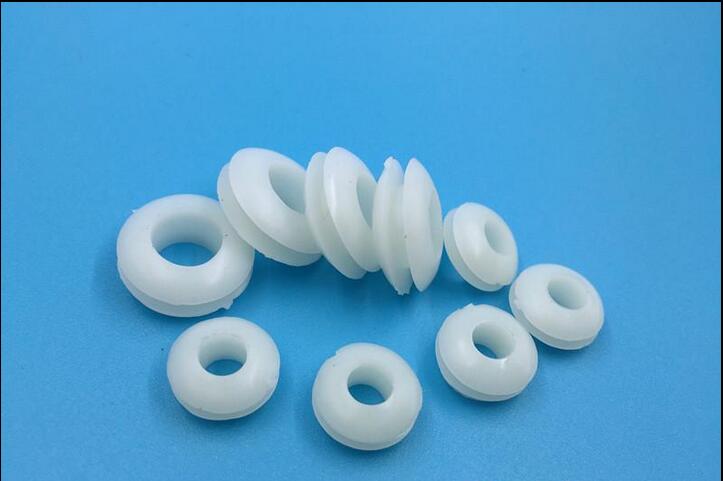 Binnendiameter: 3 MM 4 MM 5 MM 6 MM 7 MM 8 MM 10 MM 12 MM dubbele dubbelzijdig plastic Grommet rubbertule wit