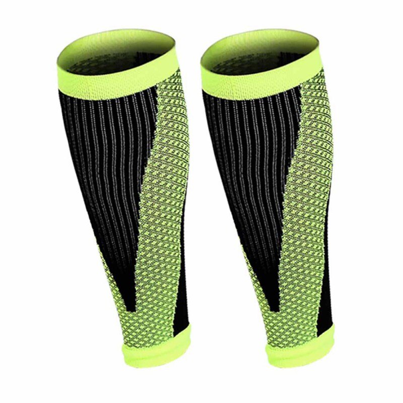 2 uds Unisex Running atletismo mangas de compresión pantorrilla canilla de pierna férulas coderas rodilleras Protección deportiva seguridad: G / L