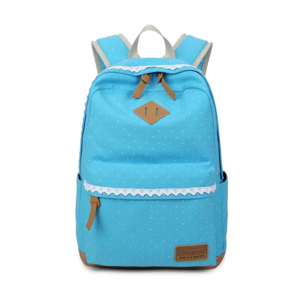 Fengdong schwarz leinwand schule Rucksack für mädchen freundlicher schule taschen frauen Rucksack weiblichen reise Laptop Rucksack schul: licht blau