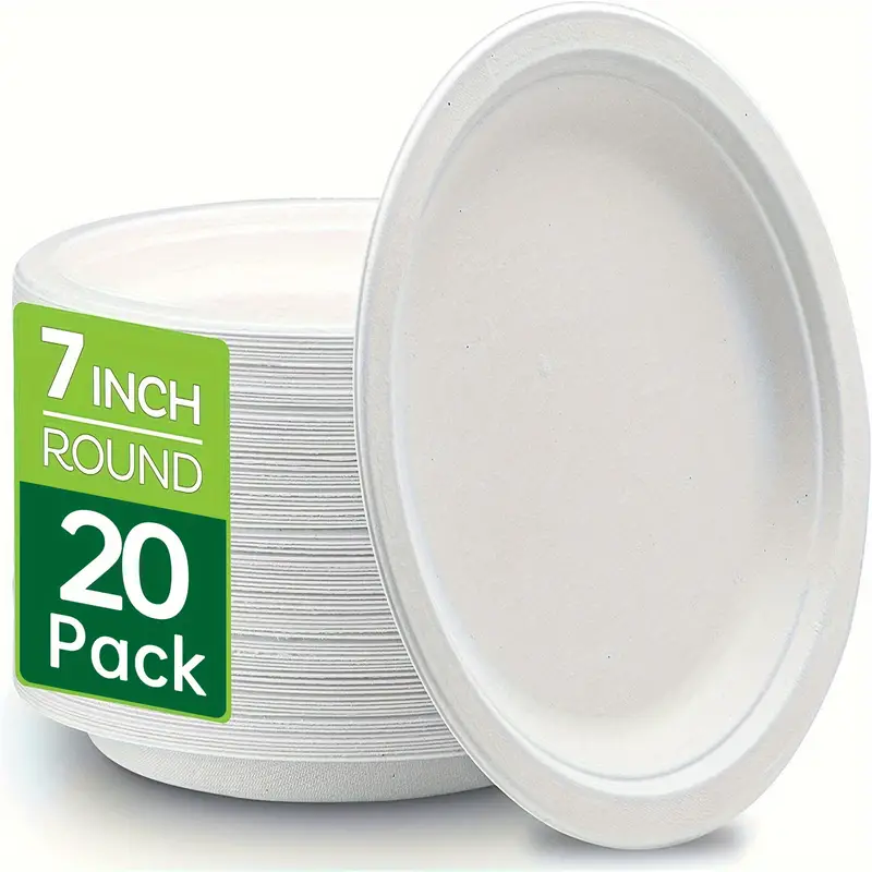 50Pcs Disposable Clear Plastic Plates Heavy Duty Transparent Dinner Plates Fruit Salad Dessert Plates For Birthday Wedding Party: Silver