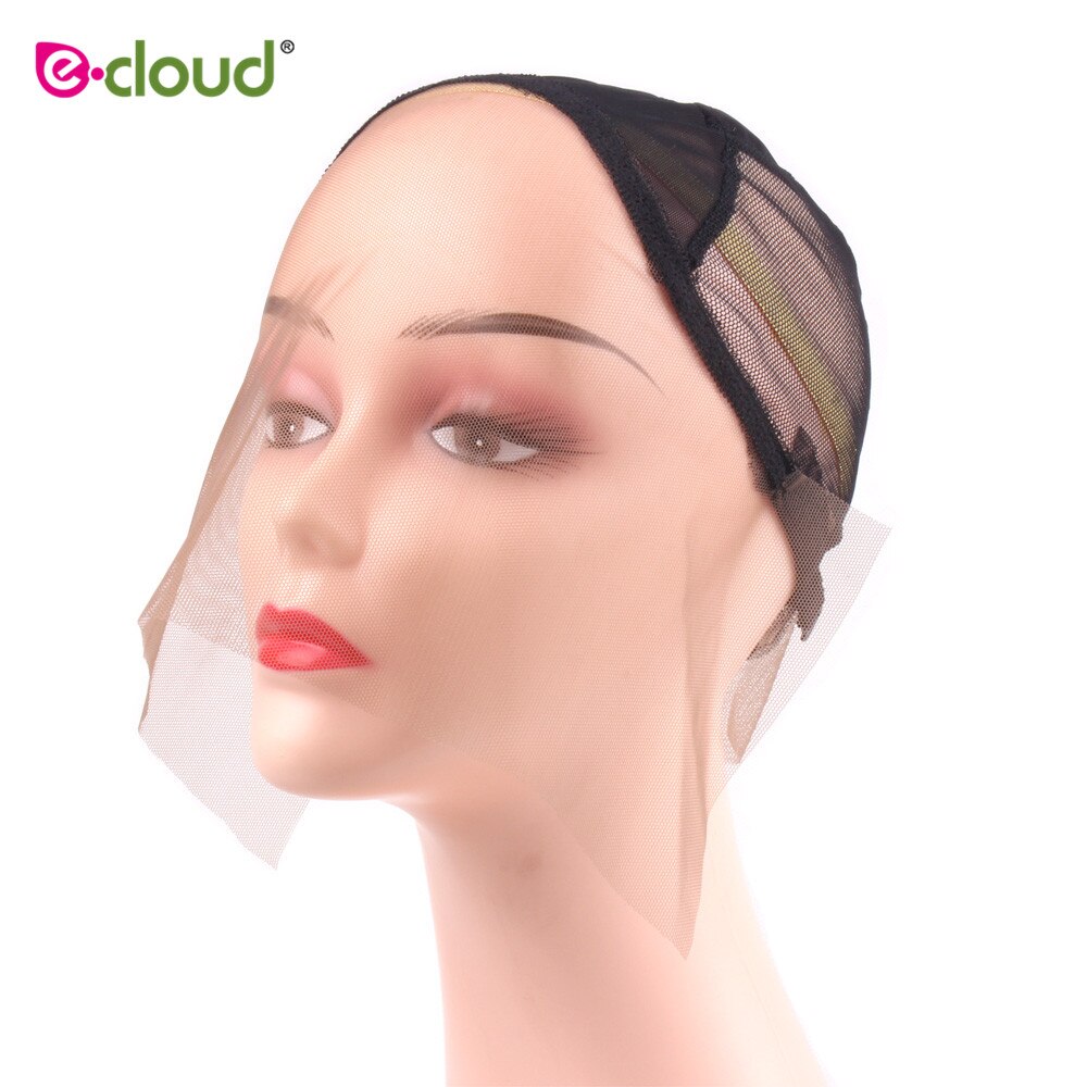 Swiss Lace Net Front Wig Caps For Making Wigs With Adjustable Strap Weaving Cap Tools Hair Net Hairnets Front Wig Cap