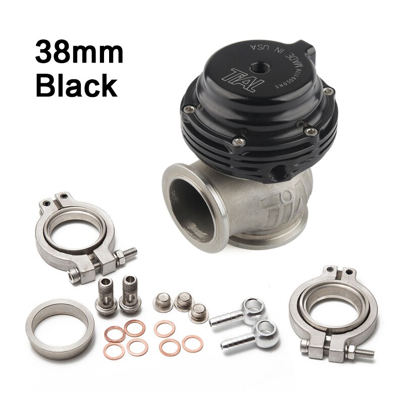Tial 38mm V-Band Turbo Manifold Performance External Wastegate Compact Style: Black