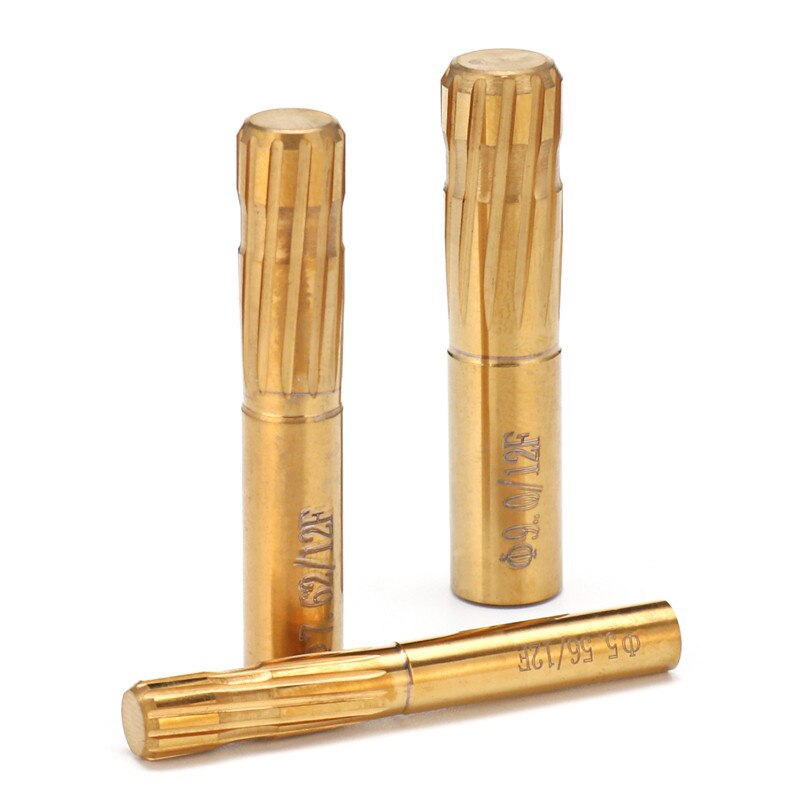 12 Grooves Flutes Reamer 5.56-9cm Push Rifling Button Chamber Milling Cutter Reamer Precision Double Layer Blade Machine Tool