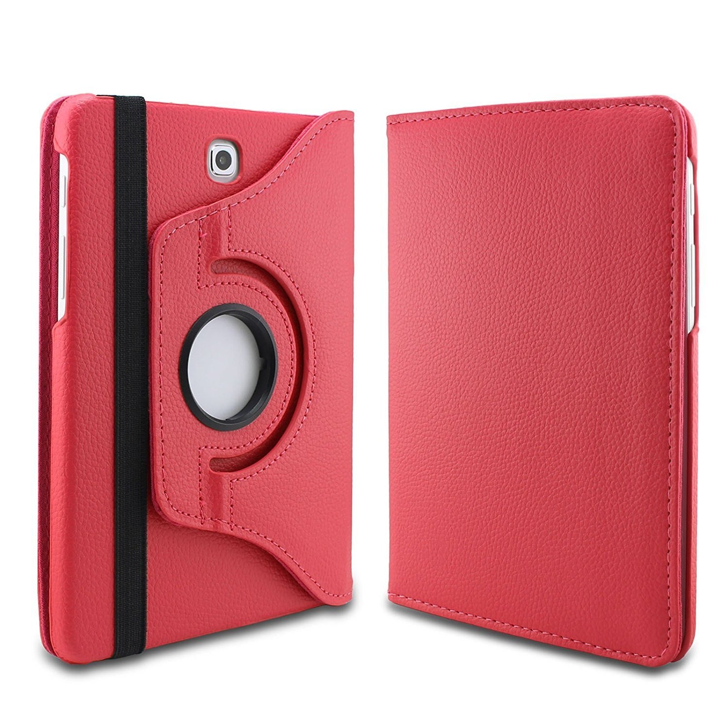 Rotating Case For Samsung Galaxy Tab A 9.7 inch SM-T550 SM-T555 SM-P550 SM-P555 tablet cover For Samsung Galaxy Tab A 9.7 case: Red