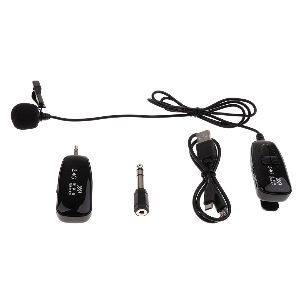 Set Of Universal Lavalier Mic USB Clip-on Microphone For Wireless System