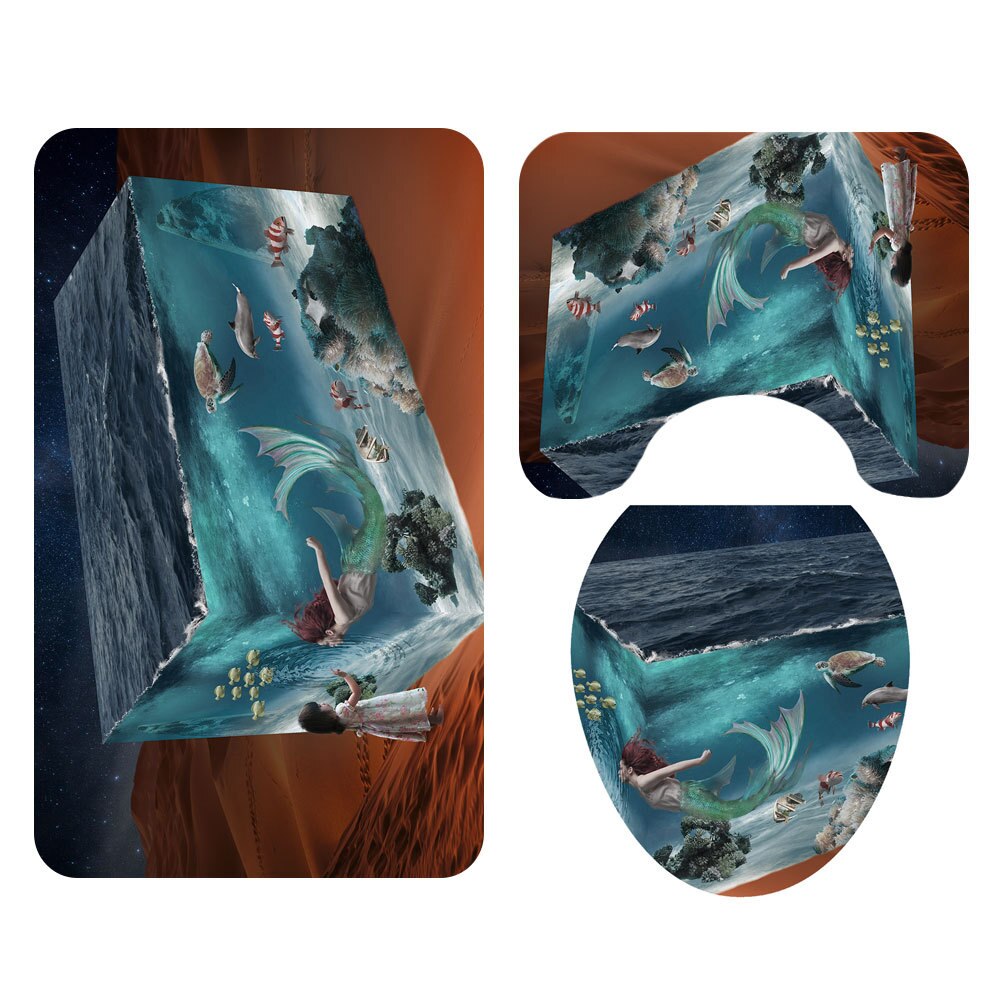 3Pcs/Set Bathroom Mats Non-Slip Carpets Zebra Pattern Mat Suede Water Absorbent Floor Rugs Bowl Toilet Cover Bath Decor Accessor: SY218