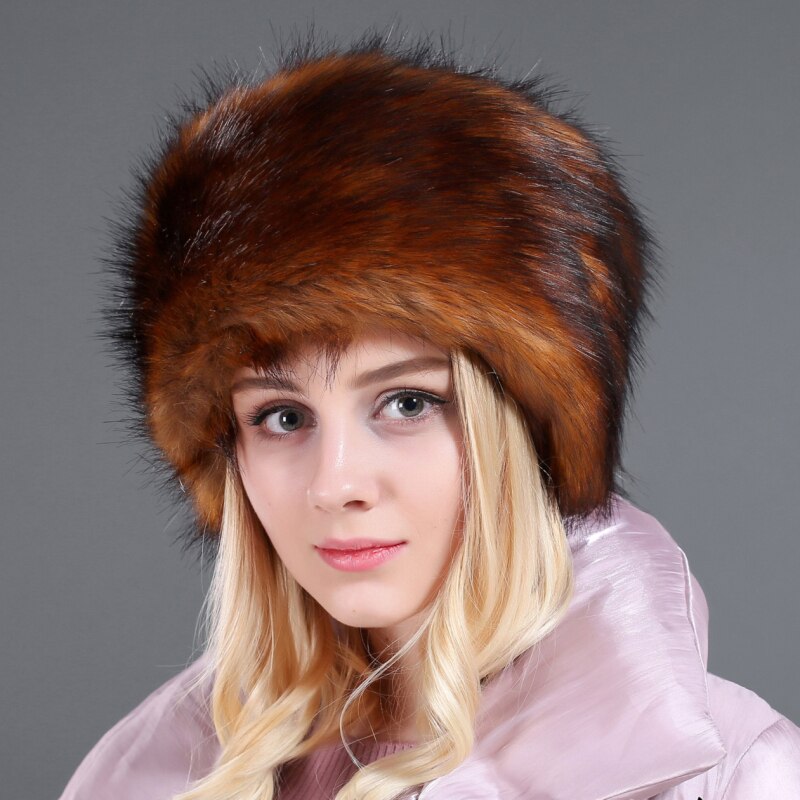Ht2728 tyk varm pelshat damer russiske hatte til kvinder vinterhue kvindelig vindtæt ski øretelefon bomberhat russisk ushanka hat