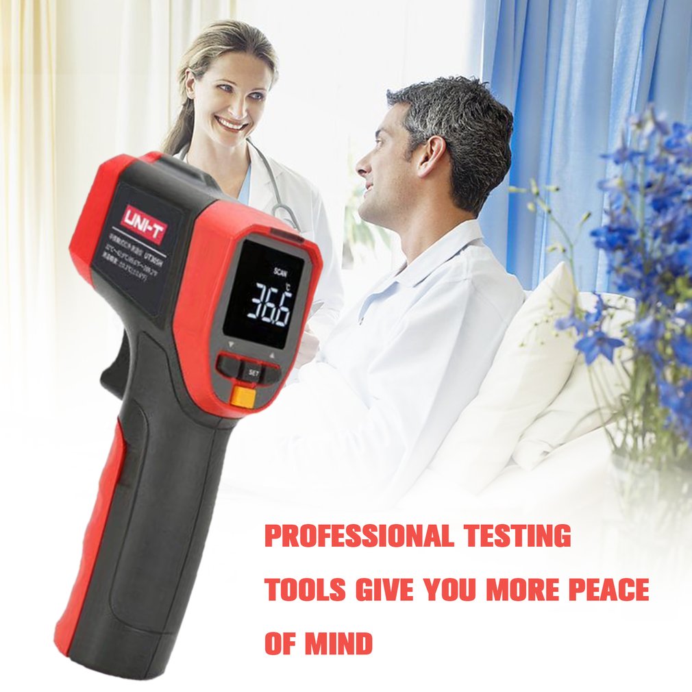 UT305H infrared thermometer high temperature LED alarm TN screen display