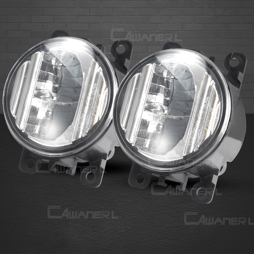 2 X Car Front Bumper LED Fog Light Assembly For Jaguar X-Type Xtype S-Type Stype XK XJ X358 30W Fog Daytime Running Lamp DRL 12V