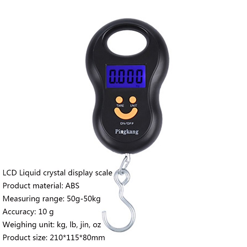 40kg/100g LCD Digital Electronic Scale Luggage Scale Portable Travel Suitcase Bag Hanging Scale Weight Balance Handheld: Gold