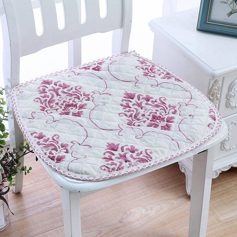 Anti-Slip Stoel Kussen Voor Home Decor Moderne Stijl Billen Pad 2 Maten Kantoor Eetkamerstoel Zitkussens bloemen Sofa Pads: fanhuasijinzi / About 40x43cm