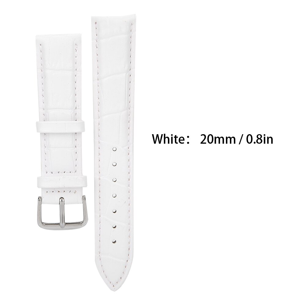 Watchband 1 Pair PU Leather Exquisite Unisex Watchband Adjustable Buckle Watch Strap Replacement Accessories For Watch Repair