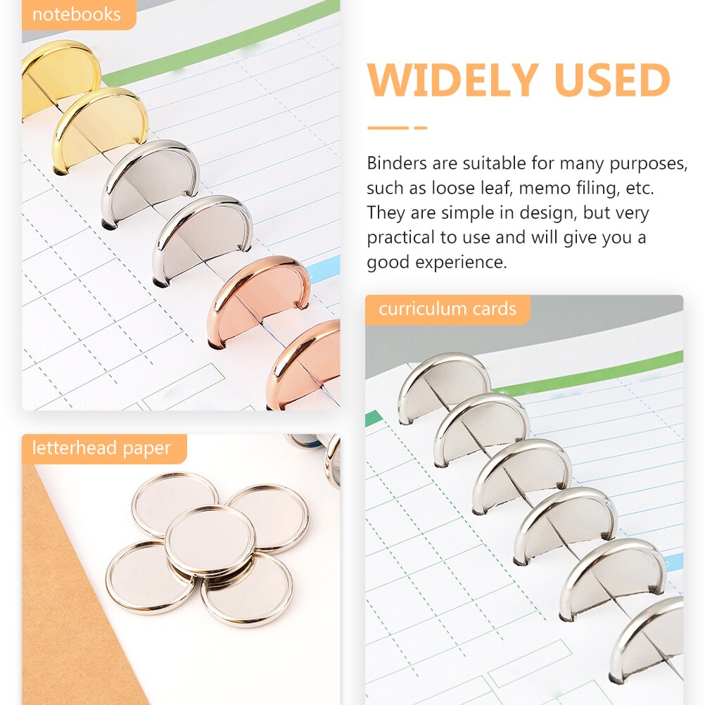 20Pcs Delicate Boek Bindmiddelen Disc Bindmiddel Ring Binding Discs Disbound Uitbreiding Discs