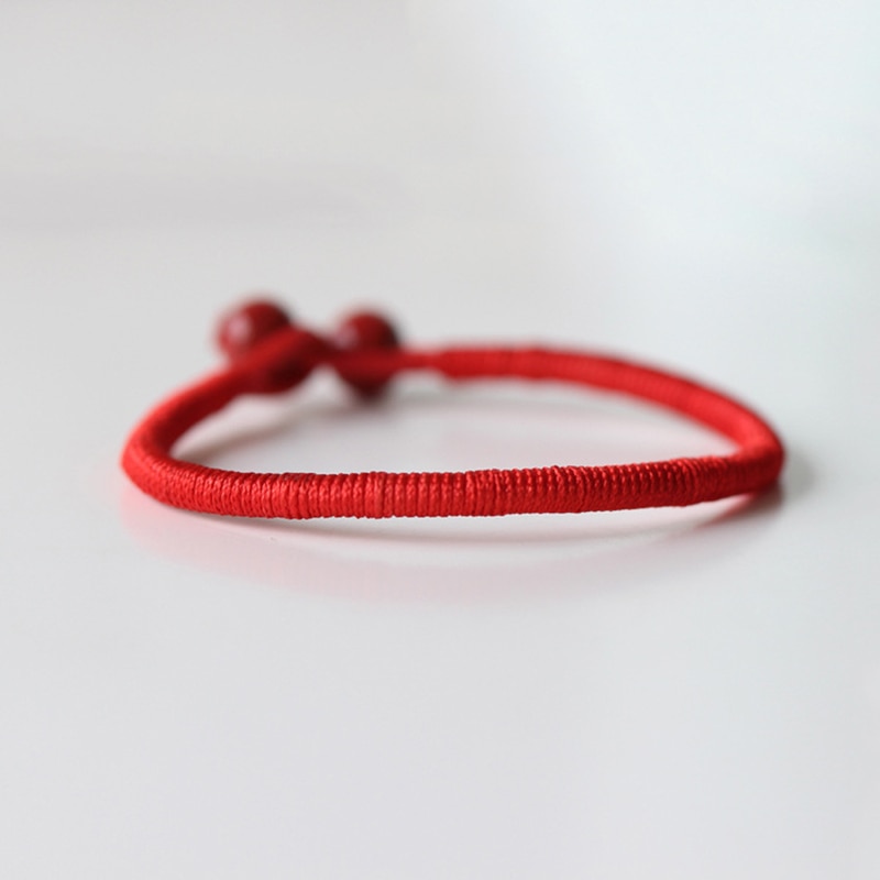 2Pc Women Lovers Lucky Bracelets Bead Red String Ceramic Beads bracelets & bangles Men Handmade Accessories Jewelry Crafts