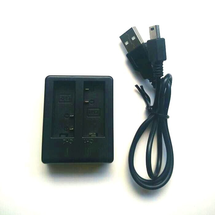Original SOOCOO accesorios 1050mAh cargador Li-ion batería para S100 C100 C30 30R c50 SJCAM M10 SJ4000 SJ5000 X H3 H9 Cámara WiFi: Cable and charger B