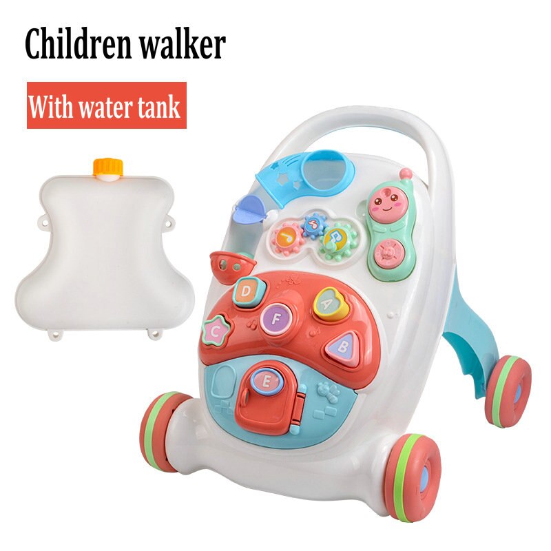 Marchette de bébé à roulettes | Chariot de bonne , marchette Anti-renversement, trotteur multifonctionnel, jouet, éducation précoce: With water tank