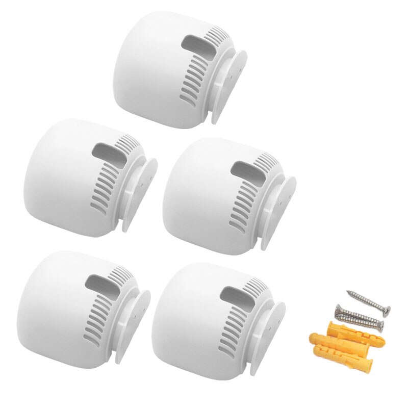 WiFi Router Wall Wall Mount Stand For Google Home Nest Mini Voice Assistants Compact Holder Case Plug Bedroom Study Audio Mount: 5 SET