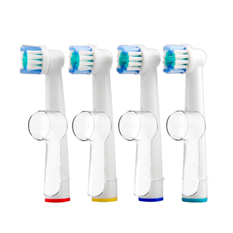 4 Pcs Opzetborstels Voor Oral B Elektrische Tandenborstel Met 4 Stuks Vervanging Tandenborstel Hoofd Bescherming Covers Voor Oral B SB-17A