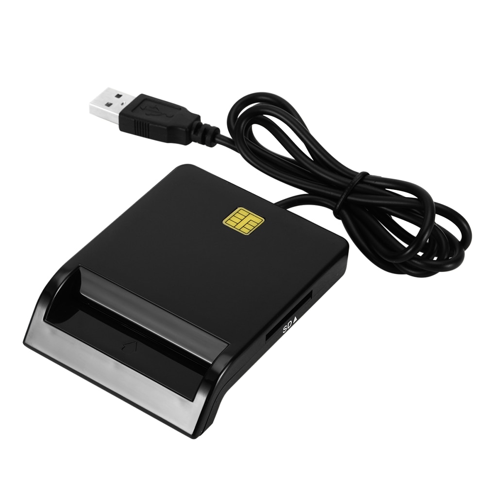 USB Smart Card Reader CAC Common Access Card Reader Adapter for Online SIM / ATM / IC/ID Cards Cloner Connector