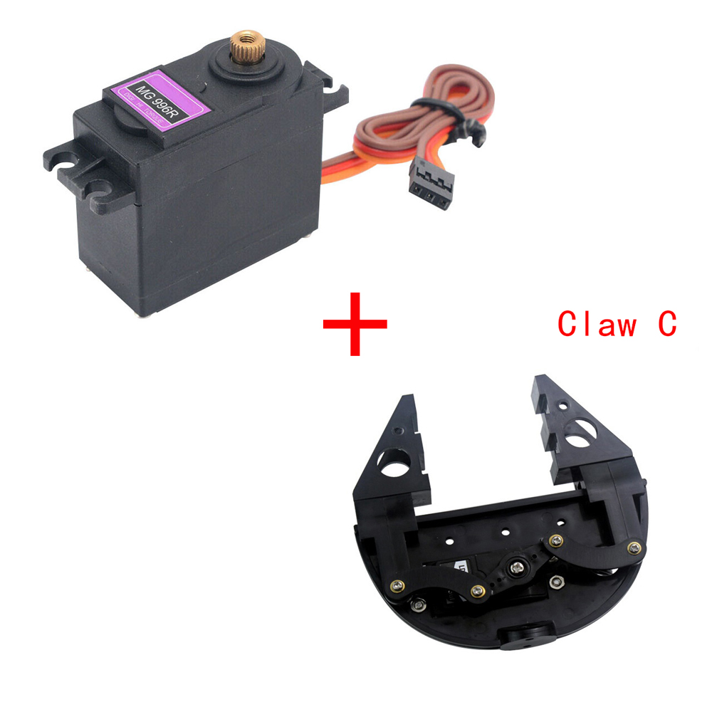 Mechanical Claw Grippers Robot Mechanical Arms with 180 Servo MG996 for Arduino Robot DIY Programming STEM Technic Parts: army green