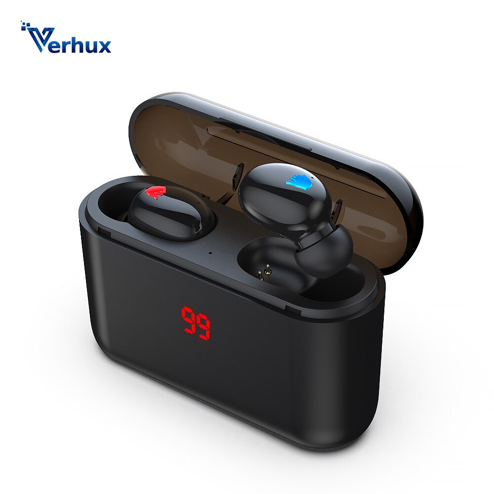 Auriculares HBQ Q32 TWS inalámbricos con Bluetooth 5,0, Auriculares deportivos manos libres, auriculares para Gaming estéreo 3D con micrófono de carga Bo