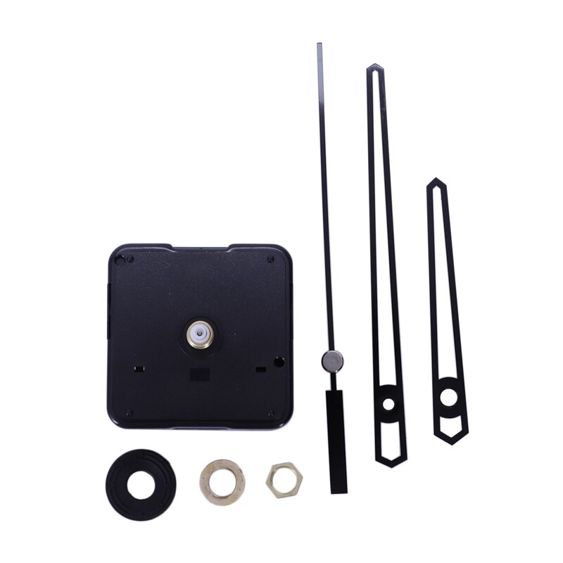 1 Set Replacement Wall Clock Repair Parts Pendulum Movement Mechanism Quartz Clock Motor With Hands & Fittings Kit(14.5x13x8