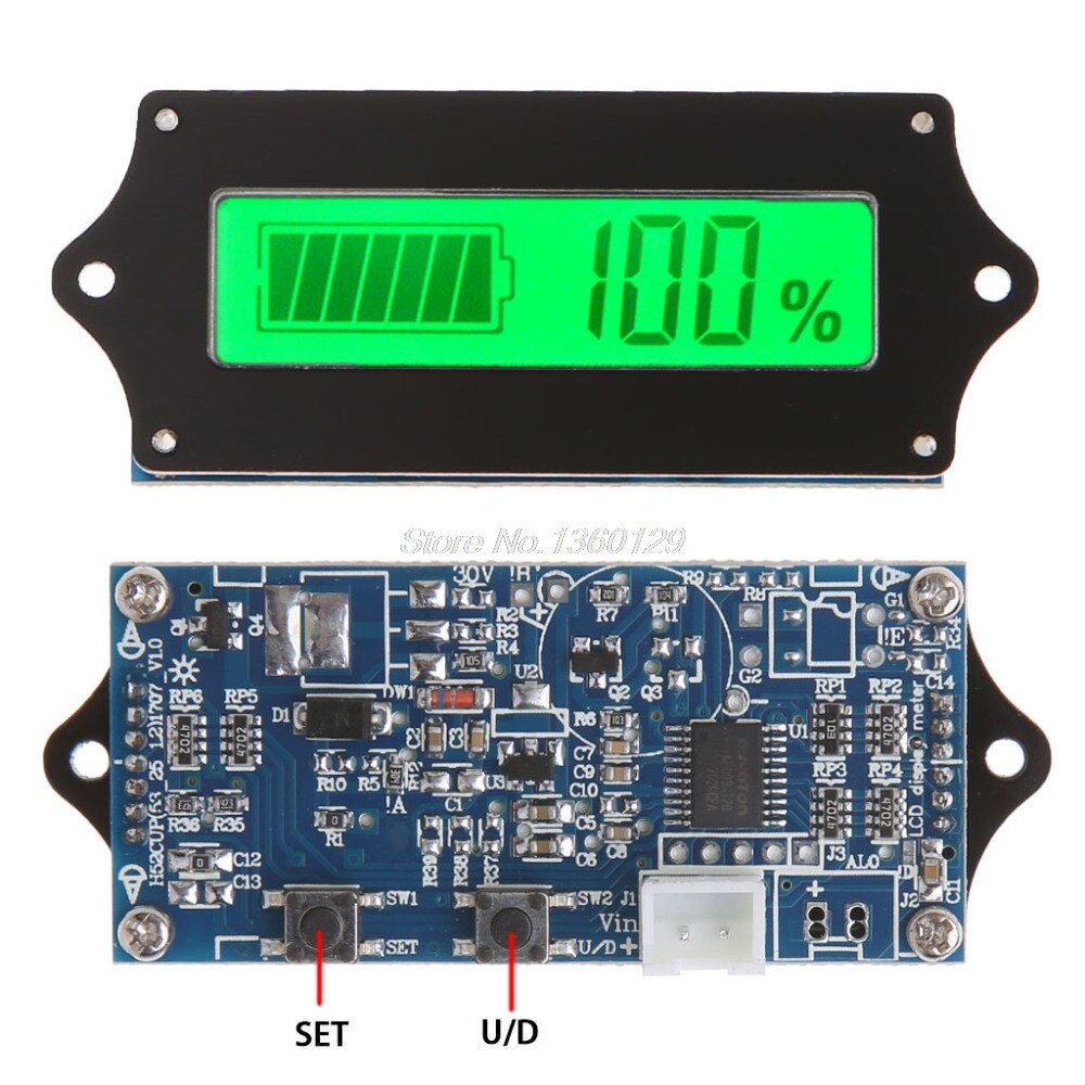 12V24V36V48V60V72V84V LED Lead Acid Storage Battery Tester Battery Indicator Gauge Battery Level Monitor For Marine Motorcycle