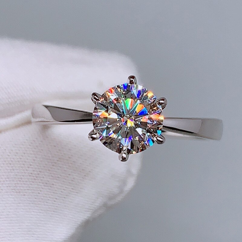 Klassieke Vrouwelijke Kleine Witte Zirkonia Steen Ring Vintage Bruiloft Sieraden Crystal Engagement Anniversary Verstelbare Ringen Voor Vrouwen