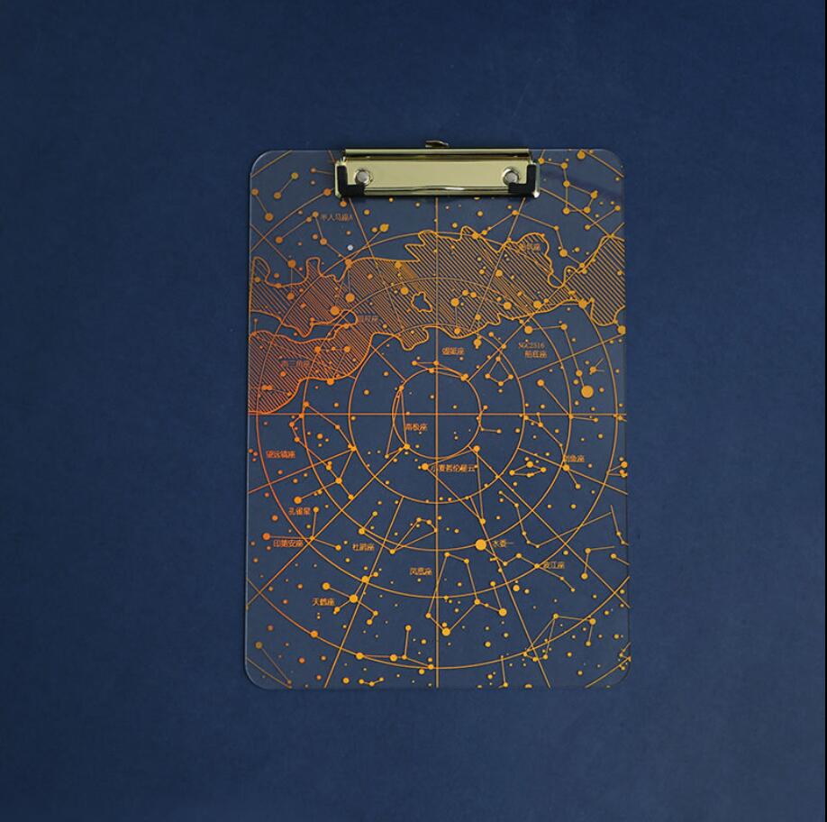 Cartoons Series Writing Board Clip Stationery A4 Paper Acrylic Pad Splint Transparent School Supplies: E