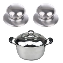 Mexi Keuken Tool Cookware Metalen Pan Pot Glazen Deksel Deksel Slingerknop Knop Handgreep