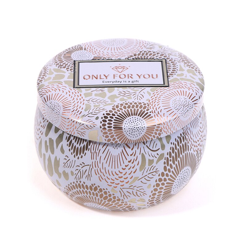 1 Stuks Vergulde Europese Thee Snoep Sieraden Opbergdoos Blikken Doos Kaars Jar Bruiloft Gunst: WH