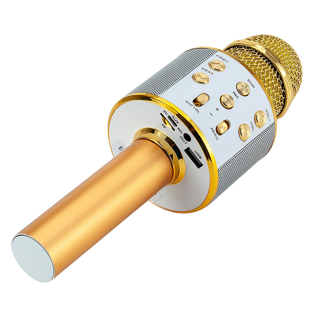 Bluetooth Wireless Microphone Speaker Handheld Microphone Karaoke Mic Music Player Singing Recorder KTV Microphone