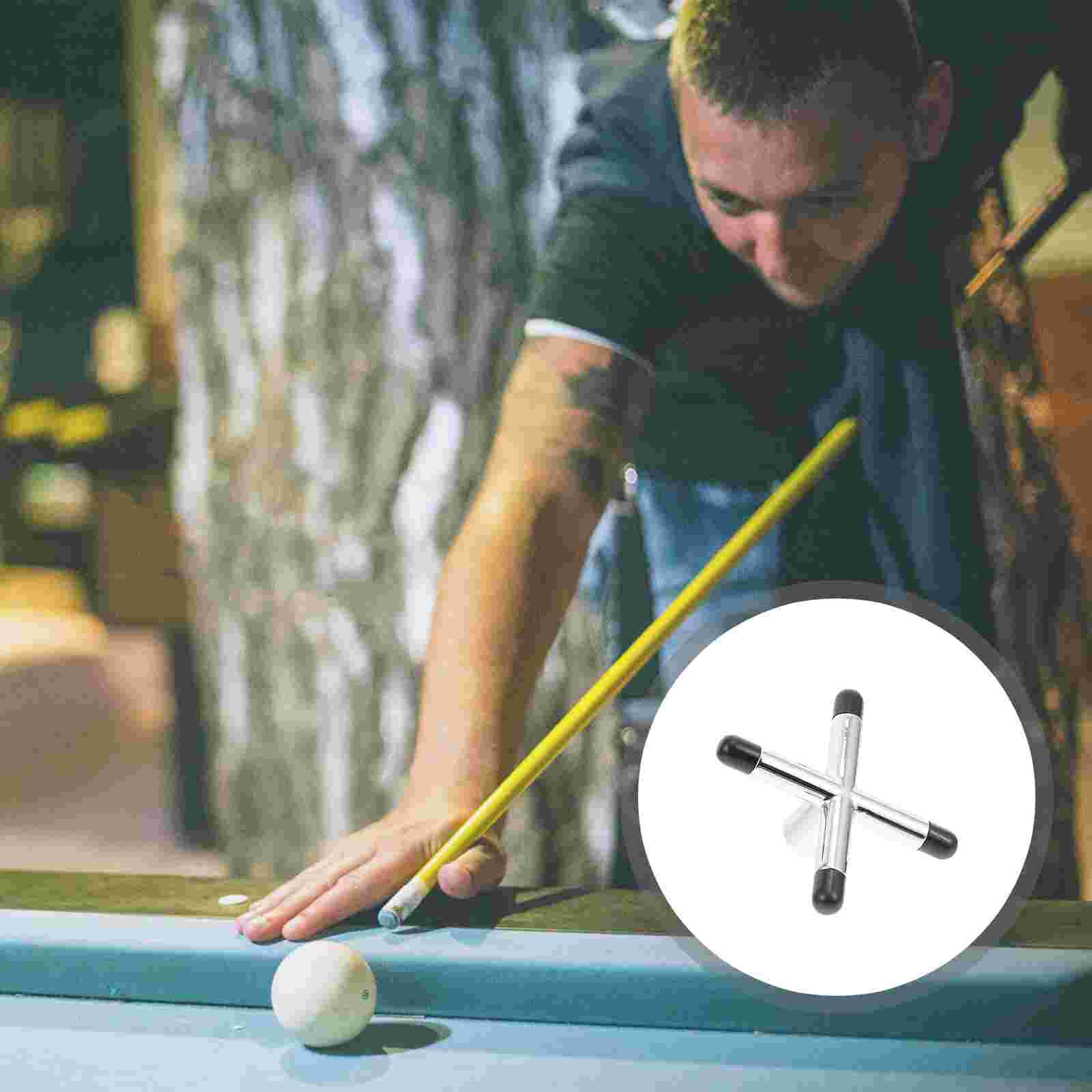 Pool Bridge Cross Bridge Head Cue Cross Rest Billiards Cue Stick Bridge Billiards Pool Accessory: Default Title