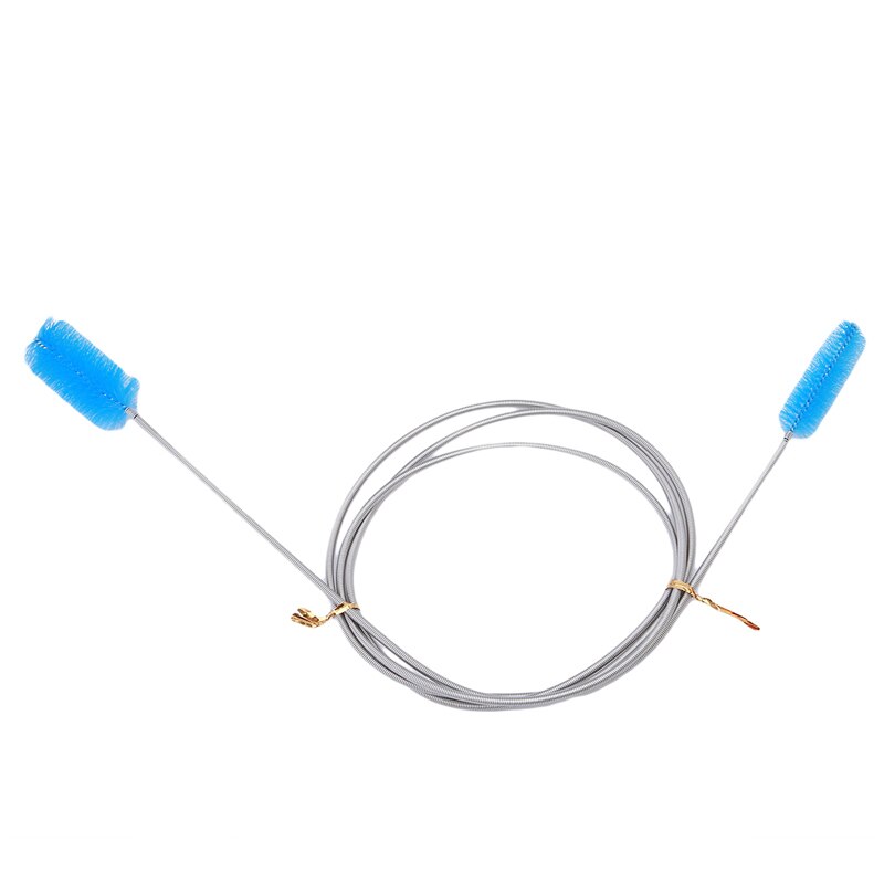 166cm Stainless Steel Flexible Bendable Spring Double Head Long Tube Cleaning Brush Cleaner Tool Household Brushes EJ876937: 876938