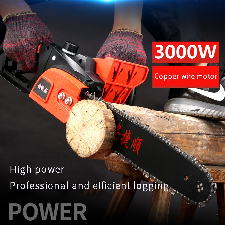 Chainsaw logging saw household electric chain saw multifunctional chain saw automatic fuel injection high power woodworking elec