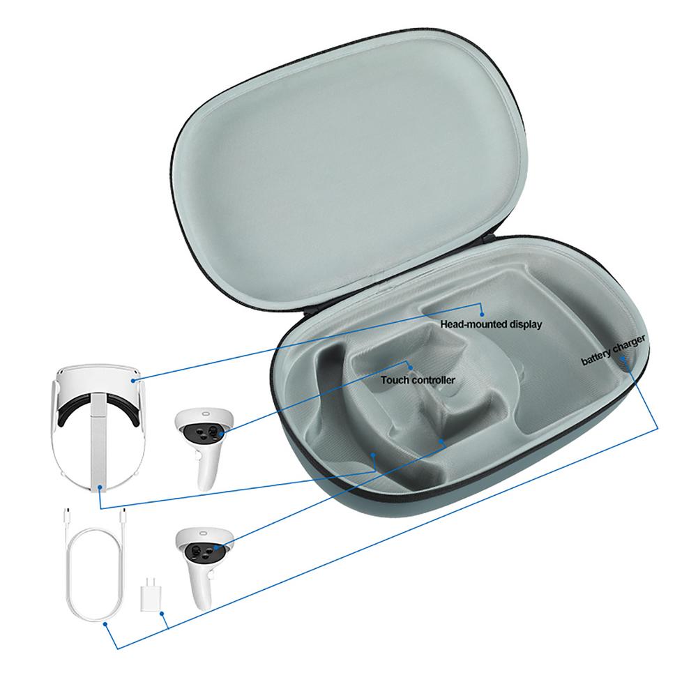 Vr Accessoires Voor Oculus Quest 2 Vr Headset Reizen Draagtas Harde Eva Opbergdoos Tas Voor Oculus Quest2 Beschermende pouch
