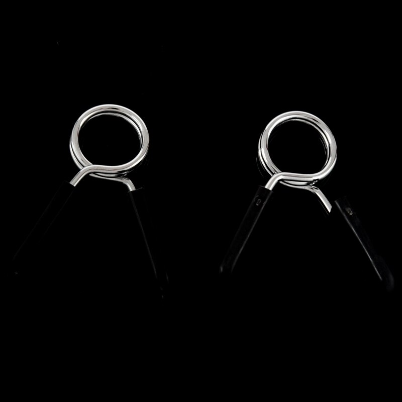2 X Standard 1" Weight Bar Spring Collar Clips Dumbbell Barbell Clamp Bar Gym