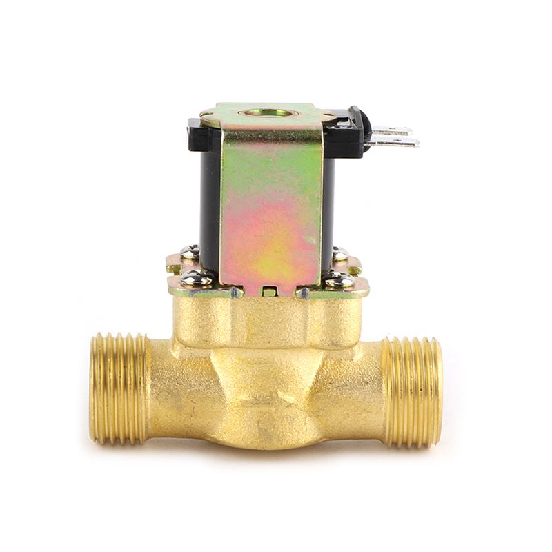 Válvula de solenoide da bobina do aquecedor de água solar dc12v da válvula de entrada da água quente do cobre normalmente fechado 4 pontos