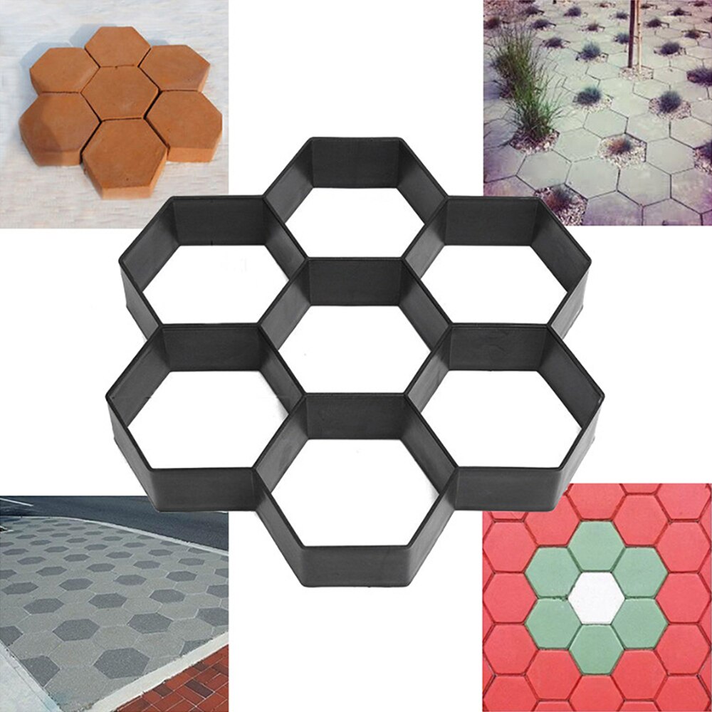 Hexagon Mallen Herbruikbare Lopen Maker Stepping Stenen Bestrating Path Maker Loopbrug Bestrating Bestrating Mallen Voor Patio Yard Garden