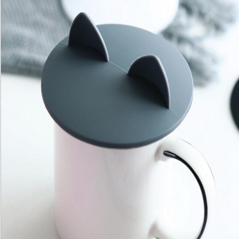 Cartoon Geweih Silikon Tasse Deckel Becher Keramik Tasse dicht Staub-proof Spill-proof Seal Kreative Schüssel deckel Multi-zweck Tasse Deckel