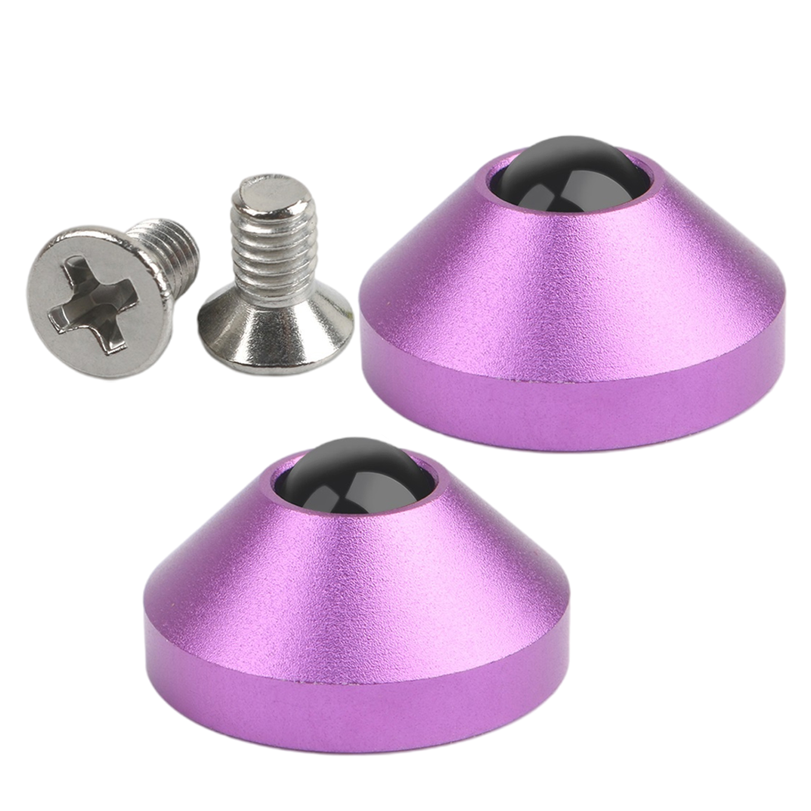 2Pcs Mechanical Keyboard Cone Feet Aluminum Alloy, Premium Material: Purple
