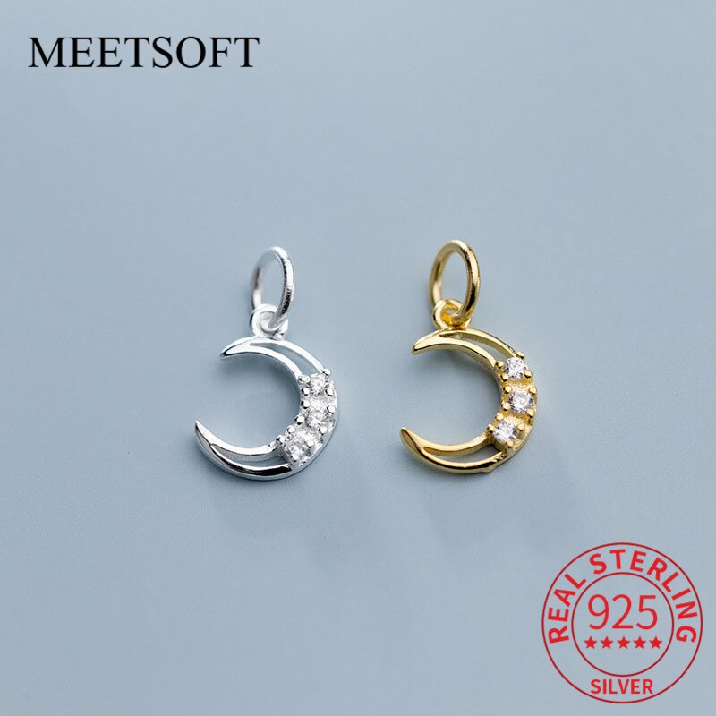 MEETSOFT Echt 925 Sterling Silber Sehnte Baby knapp Quadrat Zeichen Reize DIY Handgemachtes Feine Schmuck Halskette Deocration Zubehör