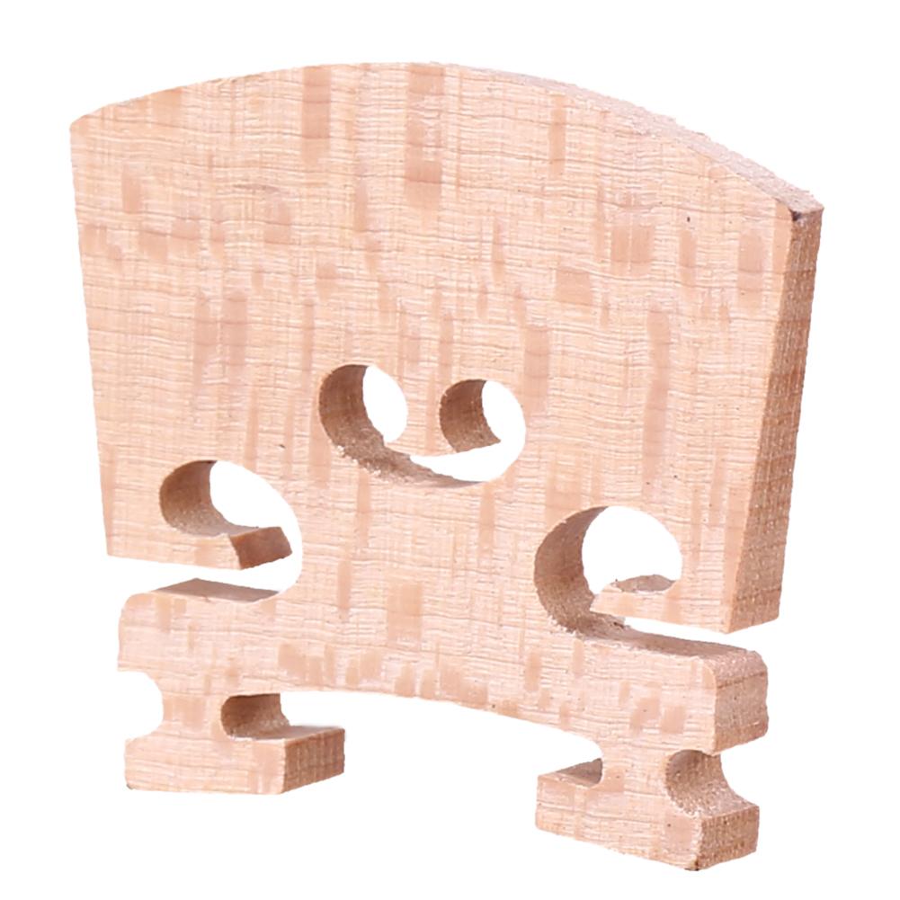 Wooden Decorative Pattern Violin Bridge High Hardness Timber Maple Violin Bridges Musical Instrument Supplies: D