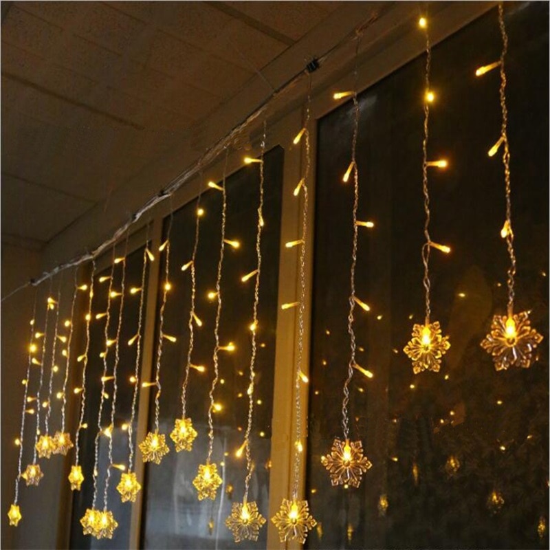 3.5m led lumihiutale verho valot keiju seppele valot joulukoristeita valot kotijuhliin joulu ulkona