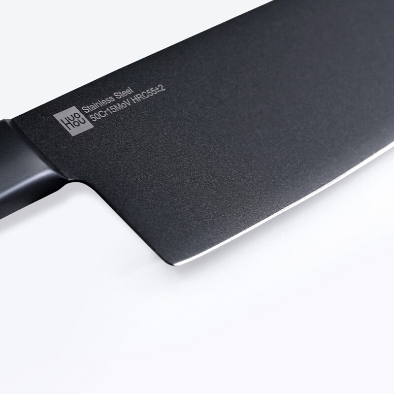 Original 2 pièces Xiaomi Huohou couteau de cuisine en acier inoxydable couteaux ensemble de cuisine 7 pouces matériel 50Cr15MoV HRC 55 pour la famille intelligente