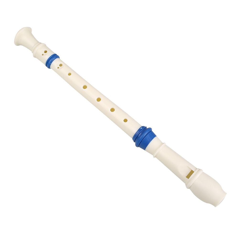 Muzikale Plastic Muziek 8 Gaten Sopraan Descant Fluit Recorder Met Cleaning Stick